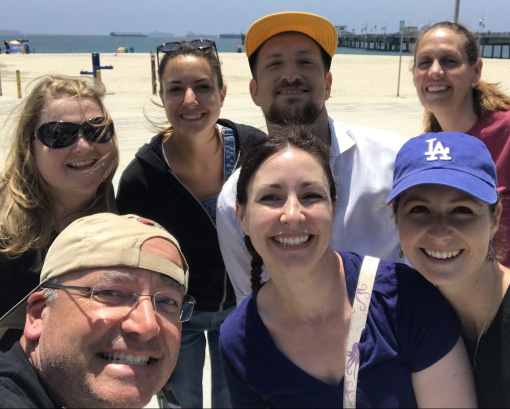 Microplastic Team at Long Beach Pier